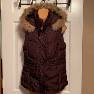 Puffer Vest with Removable Hood SzS